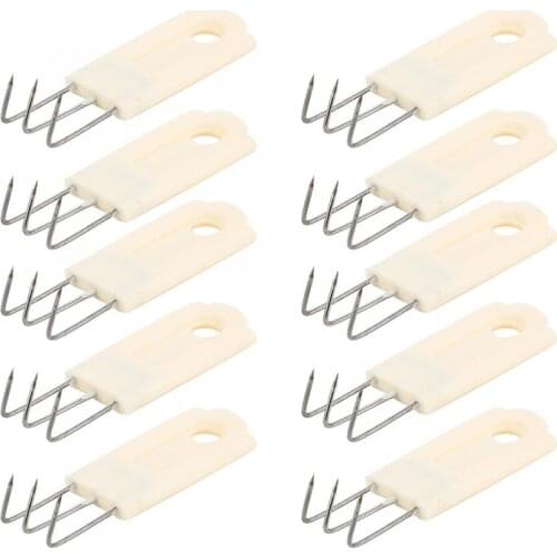 10Pcs Knitting Machine 3 Hooks Small Weight Hanger Plastic and Metal Universal Replacement Knitting Parts Accessories