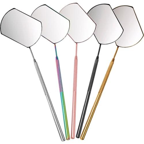 Stainless Steel Checking Mirror For Eyelash Extension Makeup Tools