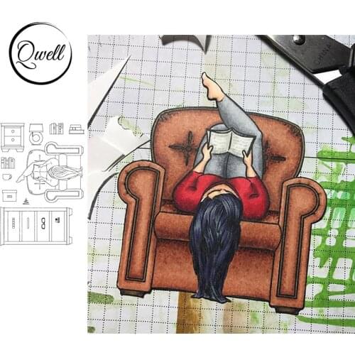 QWELL Woman Clear Stamps for Scrapbooking and Card Making Paper Craft 2020 New Transparent Silicone