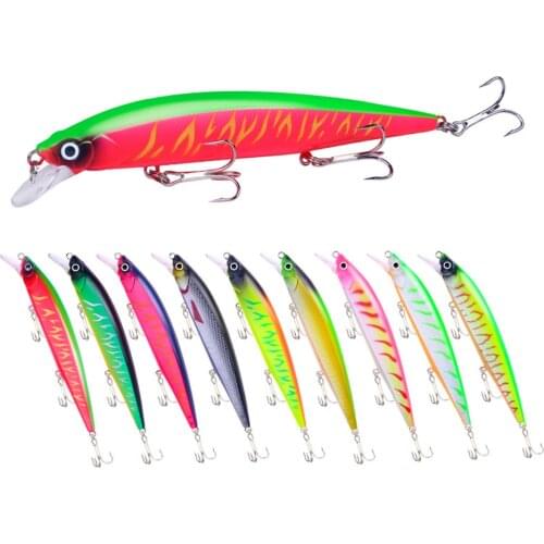 1pcs Sinking 14cm/18.3g Minnow Fishing Lure Hard Artificial Bait 3D Eyes Fishing Wobblers Crankbait Minnows