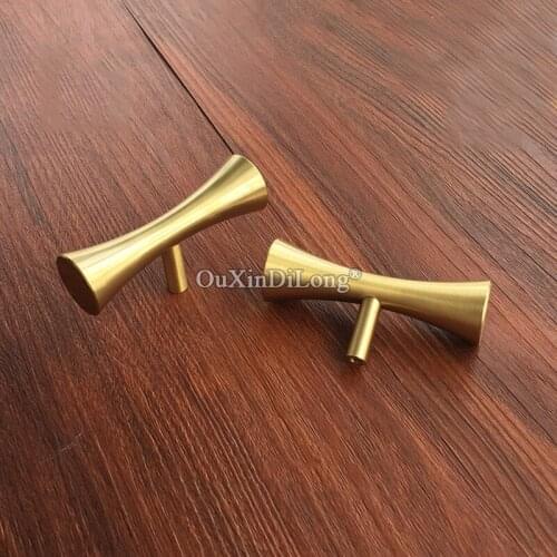 Designed 10PCS European Pure Brass Kitchen Cabinet Door Handles Cupboard Wardrobe Drawer Wine Cabinet Pulls Handles and Knobs