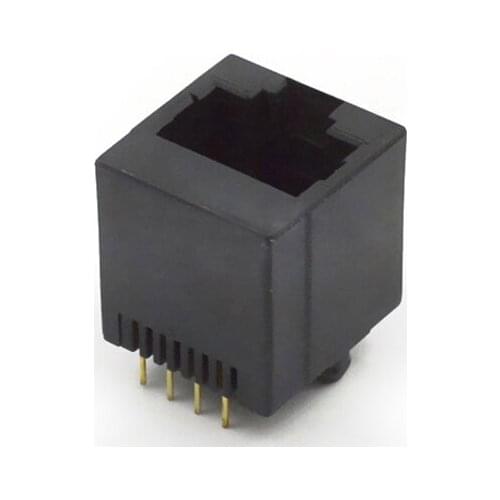 10pcs RJ45 Connector Network Socket 8P8C Communication PCB Network Interface Vertical Without Ears