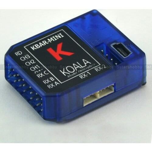 3-Axis Gyro KBAR 5.3.4 Pro K8 Flybarless Stabilization System FBL 450-700 Blue