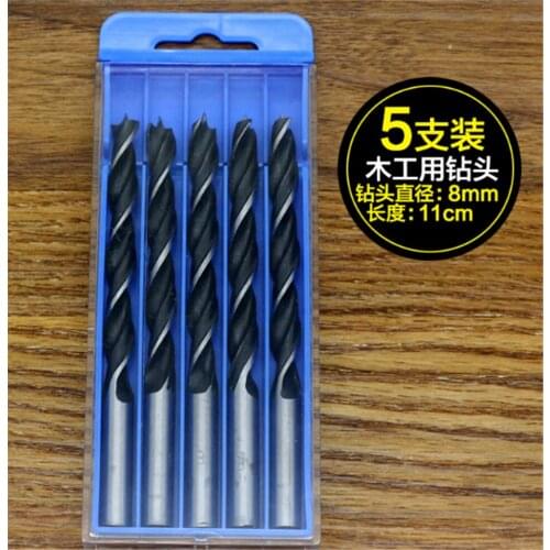 5pcs Hss 5 Flute Countersink Drill bit Three Sharp Reamer Carpentry Chamfer 4/6/8/10mm Sink Hole Reaming Woodworker Woodworking