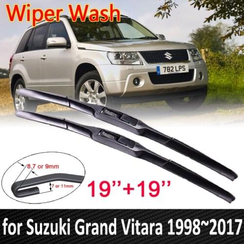 Car Wiper Blades for Suzuki Grand Vitara 1998~2017 2016 2015 2014 2013 2012 2011 2010 Front Windscreen Wipers Car Accessories