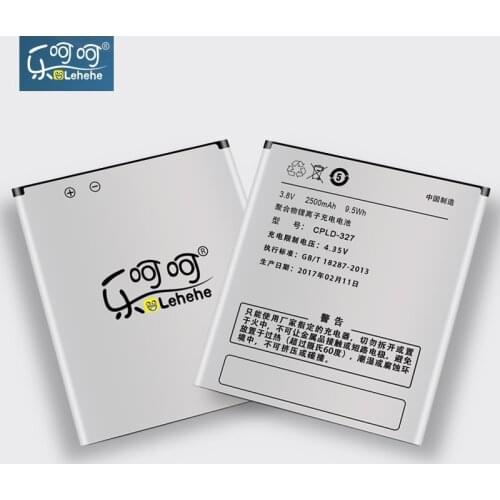 LEHEHE Battery CPLD-327 for Coolpad K1 5952 8729 8732 7620L 2500mAh with Gifts