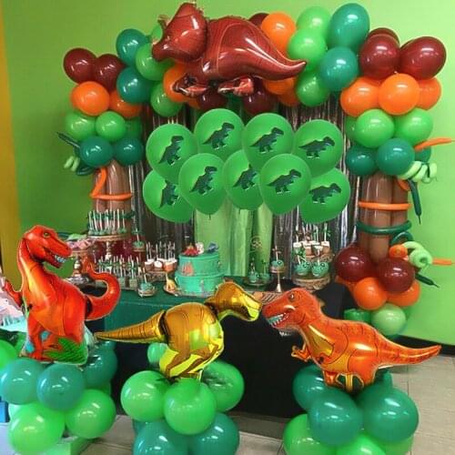 Large Dinosaur foil balloons Boy birthday gift Big size baloons toys Dino ballon Birth day party decoration kids Baby shower
