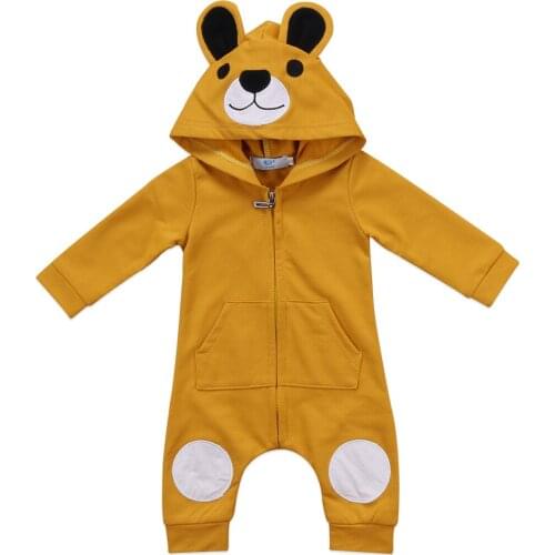 Baby Bear Romper !!Newborn Kids Baby Boy Girls Infant Long Sleeve Romper Jumpsuit Clothes Outfits Size 0-24M
