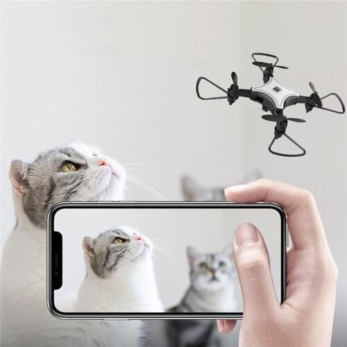 Mini Drone 4k HD Camera RC Quadcopter Drone Voice Control Gestures Shooting One-Key Return Remote Control Helicopter Toys