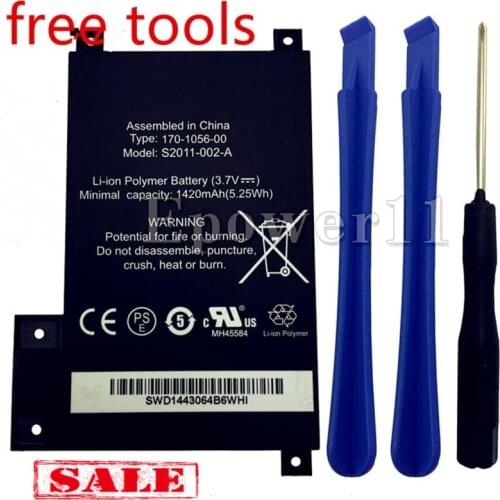 Top Brand 100% New 1450mAh Battery for Amazon kindle touch S2011-002-A DR-A014 S2011-002-S D01200 + free tools