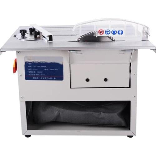 Multifunctional Electric Dust-Free Sliding Table Saw Woodworking Floor Miter Cutting Adjustable Speed Dust-Free Electric Saw