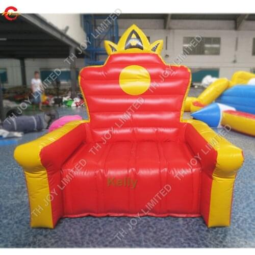 Free door shipping custom made giant king throne inflatable chair for kids Inflatable Throne Chair Inflatable King Queen Throne