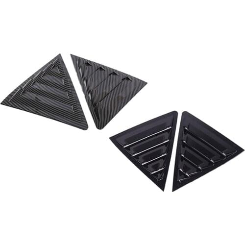 For Toyota Corolla 2013-2018 Car Rear Side Window Louvers Air Vent Scoop Shade Cover Blind Trim Accessories