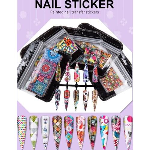 Halloween Nail Art Stickers Novel Cute Self Adhesive Nail Decals Nail Decoration DIY Decals for Home Salon