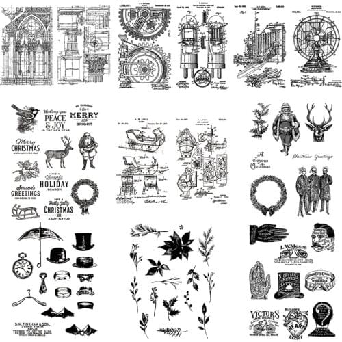 2021 New Merry Christmas Seal Transparent Stamps For DIY Making Word Greeting Card Background Scrapbooking No Metal Cutting Dies