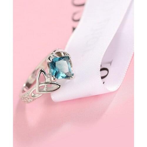 New 2020 Rhombus Cubic Zirconia Engagement Rings for women Shiny Finger Wedding Rings Female Anel gifts