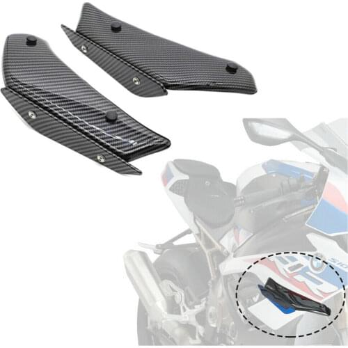 For BMW S1000RR 2015-2020 Carbon Fibre Side Spoiler Downforce Winglets Fairing