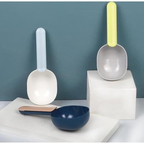 Pet measure scoop Pet Food Scoop Plastic Two-tone Dog Food Cup Pet Measuring Scoop for Cats Dogs