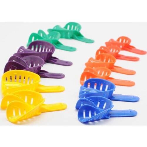 Dentist Muti Color Adult and Children Materials Plastic Impression Trays