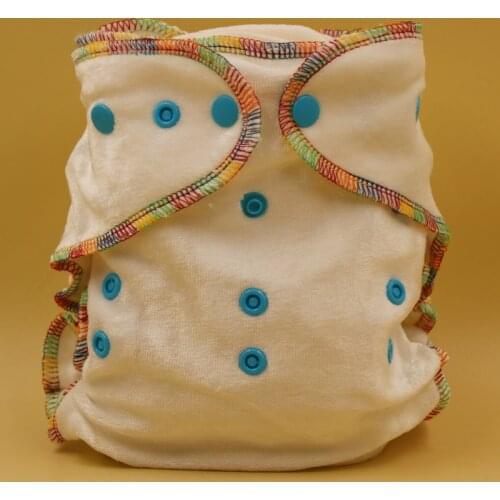 Free shipping pororo 4 popular colors one size fits all organic bamboo cotton baby fitted diaper,natural cotton diaper nappies