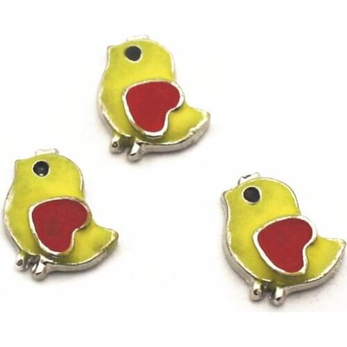 12pcs/lot Charms chicken Floating Charms for Floating Memory charms Lockets DIY Jewelry