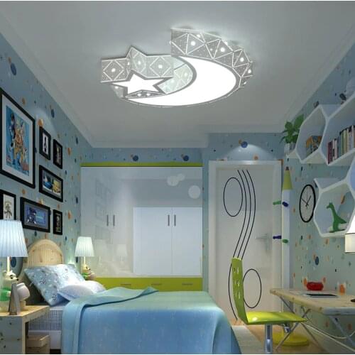 Moon Star Led Ceiling Light In Bedroom Ceiling Light Kids Room Ceiling Lamp For Children Baby Girl Boy Room Ceiling Led Light