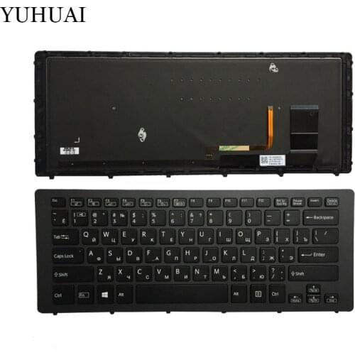 Russian Laptop Keyboard For SONY SVF15N Series SVF15N100C SVF15N18SCB SVF15N18SCP SVF15N18SCS Black/Sliver With backlight