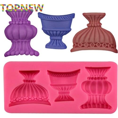 Retro Vase Wine Glass Silicone Mold Fondant Chocolate Cupcake Decoration Molds
