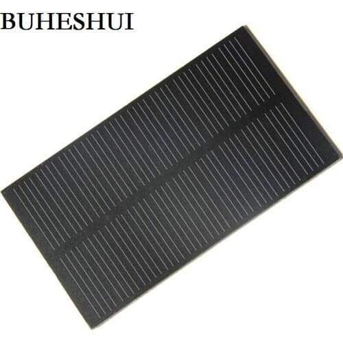 BUHESHUI 1W 5V Solar Cell Solar Module Monocrystalline PET Solar Panel DIY Solar Charger Education Kits 107*61MM 5pcs/lot