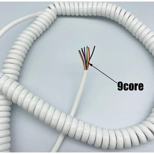 Helical Line Tailboard Wire Spring Wire 9core 0.2square Elastic Wire Spiral Cable Wire Wear-resistant Hydraulic Lifting Wire