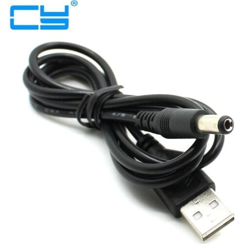 USB Port to 5.5*2.1mm 5V DC Barrel Jack Power Cable Connector