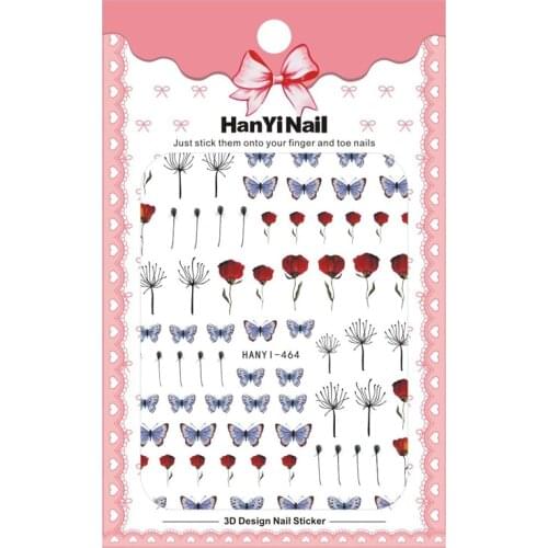 10PCS New Butterfly Flower Kitten Grape Peach Leaf Fruit Nail Sticker Nail Art Decoration Transfer Adhesive Slider Fitting Stick