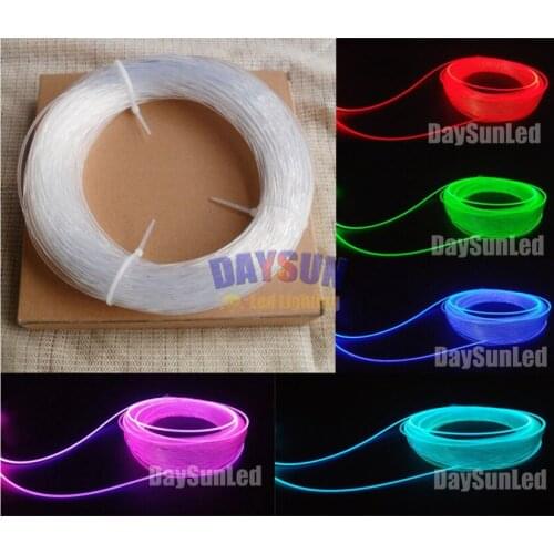 100m/Roll Dia 1.5mm Side Glow PMMA Superbright Fiber Optic Cable Car Decoration