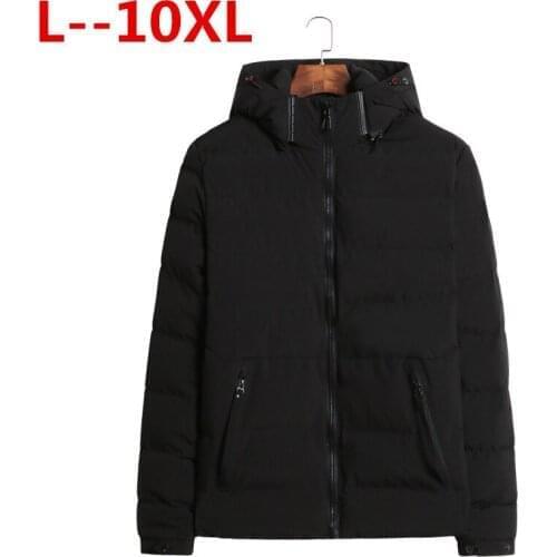 10XL 8XL 6XL 5XL 4XL Parka Men Cotton Thick Cotton Jacket New Long Winter Parkas Warm Fashion Business Cotton Jackets Coats