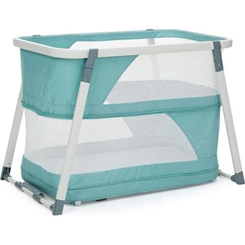 2 in 1 Multi-Functional Newborn Child Bed, Portable BB Shaker Cot, Foldable Baby Playpen