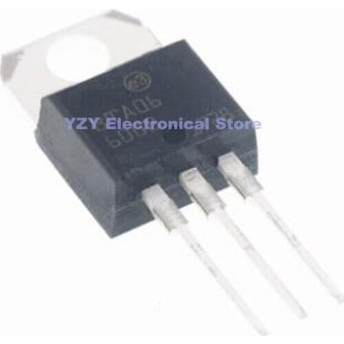 5PCS/LOT BTA06-600B BTA06-600 TO-220 06-600B Triac 6 Amp 600 Volt New Original In stock IC