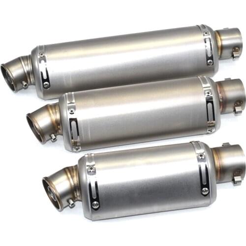 51mm Free Shipping Universal Exhaust Motorcycle Carbon Fiber Exhaust Muffler Escape Pipe Slip On Remove Db killer Free Sticker