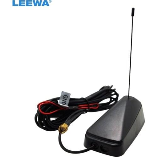 LEEWA Car SMA Active TV antenna with built-in amplifier for digital TV #CA948