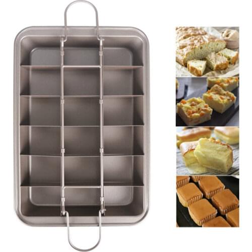 Non-stick Grid Brownie Mold Cake Mold Bread Baking Tool Baking Pan