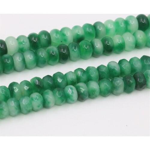 5X8mm Green Abacus/Faceted Watermalon Tourmaline Loose Beads Women Girl DIY Hand Made Jewelry Making Design Natural Accessorise