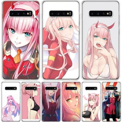 Zero Two Darling In The FranXX Anime Phone Case for Samsung Galaxy S10 S20 Ultra Note 10 9 8 S9 S8 S7 J4 J6 J8 Plus Lite + Popul