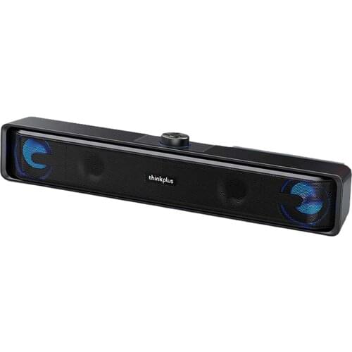 Lenovo TS32 USB Powered Speaker BT5.0/Audio Cable Dual Connection Modes Loudspeaker 360ºDual Speakers Wired Home Speaker