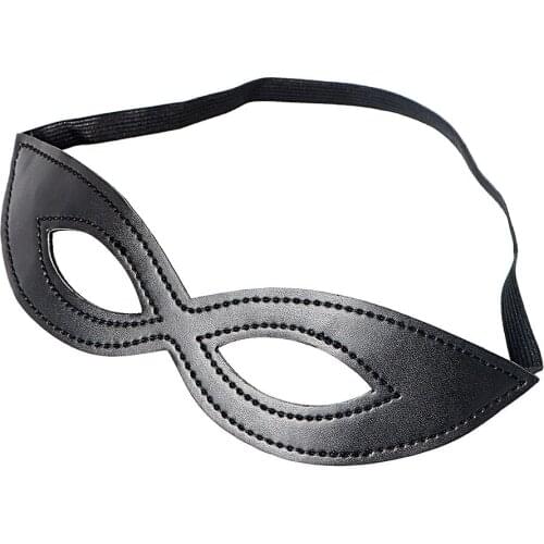 Fetish Sex Eye Mask SM Bondage Sex Toys for Couple PU Leather Erotic Toys Flirt Slave Party Adult Games
