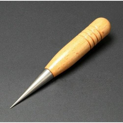 Wood handle stainless steel pull needle foam cocktail carved coffee needle