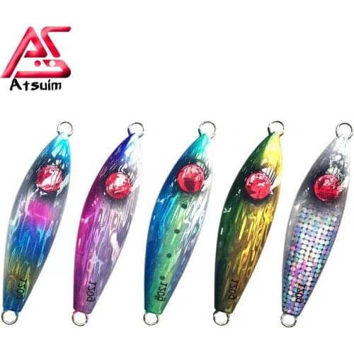 AS 60g80g100g120g150g200g Saltwater Slow Metal Jigging Lure Ocean Fishing Lure Lead Jig Hard Bait Sea pesca Fishing Tackle