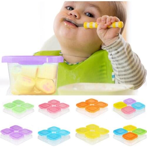Newborn Baby Milk Powder Container 4 Grids Infant Children Food Supplement Boxes More Hygienic Without Affecting the Taste