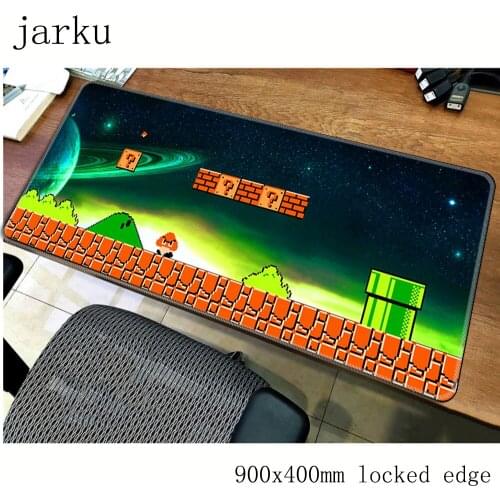 Mario mousepad gamer 900x400X3MM gaming mouse pad large computador notebook pc accessories laptop padmouse ergonomic mat