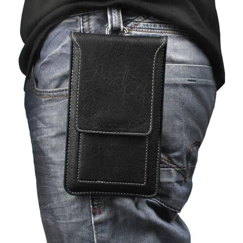 Hook Loop Leather Belt Clip Mobile Phone Case For Galaxy S9+/A8+ A8 (2018)/C7 (2017) J7+/C8/Note FE/J7 Max/J7 Pro