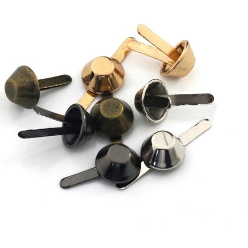 10pcs Metal Bucket Shape Buckle Bag Bottom Mini Clip Buckle Hardware for Leather Craft Bag Handbag Shoulder Bag DIY Accessories