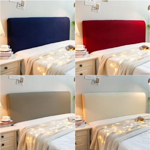Polar Fleece Bedhead Cover All-inclusive Bed Head Back Cover Bed Head Headboard Dust Cover Bedroom Removable Bedside Cover